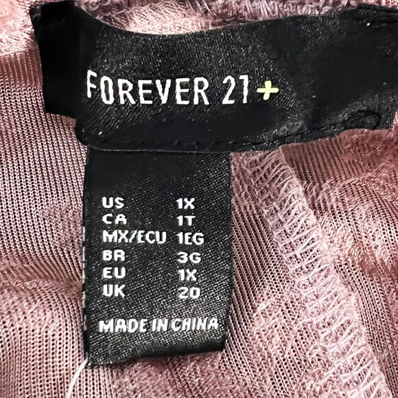 NEW Velvet Burnout Crop Top Womens 1X Plus Size Whimsigoth Romantic Boho Fairy - Picture 5 of 7